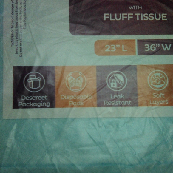 NIP StackMan Disposable Underpads (with fluff tissue) 50 pack 23" L & 36" W - Picture 6 of 13